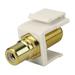 Construct Pro F-Connector to RCA Keystone Jack Insert (8 Color Bands Light Almond) Manufactured by Skywalker