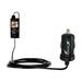 Gomadic Intelligent Compact Car / Auto DC Charger suitable for the Coby CAM5002 SNAPP Camcorder - 2A / 10W power at half the size. Uses Gomadic TipExc