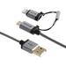 Verbatim VER99217 Sync/Charge Lightning/Micro-USB Data Transfer Cable 1 Each Black