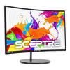 Sceptre C248W-1920R 24 Curved 75Hz Gaming LED Monitor Full HD 1080P HDMI DisplayPort VGA Speakers Ultra Thin Metal Black