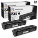 LD Compatible Replacement for Canon 045H 1246C001 High Yield Black Toner Cartridges 2-Pack for imageCLASS LBP611Cn LBP612cdw MF632Cdw MF634Cdw CCA1246C001CTAPK2WAL-2