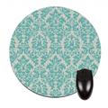 POPCreation Vintage Teal Damask Pattern Round Mouse pads Gaming Mouse Pad 7.87x7.87 inches