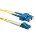 eDragon ED86655 Fiber Optic Cable LC/SC Singlemode Duplex 9/125 2m 4 Pack