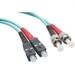 Axiom SC/ST 10G Multimode Duplex OM3 50/125 Fiber Optic Cable 9m TAA Compliant