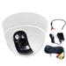 VideoSecu Dome Built-in 1/3 inch Sony Effio CCD 600TVL Security Camera 3.6mm Wide Angle View with Power Cable and Audio Microphone B1L