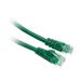 C&E 4 Pack Cat5e Cable with UTP Molded Boot 350MHz 2 Feet Green CNE482977