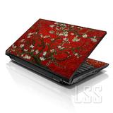 LSS 17 17.3 inch Laptop Notebook Skin Sticker Cover Art Decal For Hp Dell Lenovo Apple Asus Acer Fits 16.5 17 17.3 18.4 19 with 2 Wrist Pads Free - Red Almond Trees