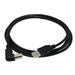 6ft Right Angle USB Cable for: DYMO Label Writer 450 Twin Turbo label printer 71 Labels Per Minute/Silver (1752266) - Black