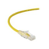 Black Box Slim-Net - Patch cable - RJ-45 (M) to RJ-45 (M) - 15 ft - UTP - CAT 6 - booted molded stranded - yellow