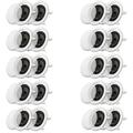 Acoustic Audio CS-IC63 In Ceiling 6.5 Speaker 10 Pair Pack 3 Way Home Theater Flush Mount