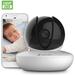 Amcrest Zencam 1080P WiFi Camera Pet Dog Camera Nanny Cam with Two-Way Audio Baby Monitor with Cell Phone App Pan/Tilt Wireless Wi-Fi IP Camera Micro SD Card RTSP Cloud Night Vision M2W White