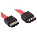IEC M1245 Serial ATA2 to Serial ATA ( eSATA to SATA ) Data Cable Straight to Straight 3Gbit 3 Feet