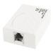 RJ11 6P2C Female Socket Phone Line Fax Modem ADSL Splitter Filter Offwhite