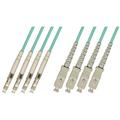 RiteAV - Direct Burial/Outdoor LC-SC 4-Strand Fiber Optic Cable - 10Gb Multimode (50/125) - 25M