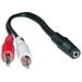 Importer520 2x RCA Female / 1 x 3.5mm Stereo Male 6 inch