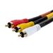 Monoprice Stereo Video Dubbing Composite Cable - 6 Feet - Black | Triple RCA Male/Male Heavy-duty RG-59/U Gold plated