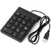 Wired USB Numeric Keypad 18 Keys Digital Keyboard Replacement for iMac/ ProMacBookMacBook AirPro Laptop PC