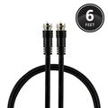 GE 6ft RG6 Coaxial Cable Black 33626