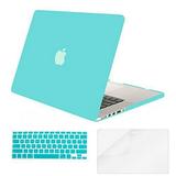 mosiso 3 in 1 plastic hard cover case only for macbook pro 13 inch retina a1502/a1425 (release 2015/2014/2013/end 2012) black