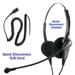Cisco 8941 8945 8961 9951 9971 RJ9 Phone Headset and Adapter Package - Cost Effective Call Center Binaural Headset