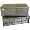 SVGA VGA Splitter 4 Port 1 in 4 out Amplifier Box 150MHz 1 Video into 4 Monitor