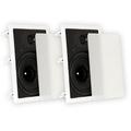 Theater Solutions TS80W In Wall 8 Speakers Surround Sound Home Theater Pair