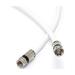 75 feet white : solid copper center conductor made in the usa : rg6 coaxial cable (coax) with compression connectors f81 / rf digital coax for audio/video cabletv antenna internet & satellite