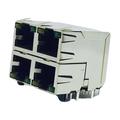 RJSAE-5381-04 Modular Connectors / Ethernet Connectors STACKED MOD JACKS RJ45