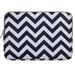 Mosiso Laptop Sleeve Bag for 15-15.6 Inch MacBook Pro Notebook Computer Chevron Style Canvas Fabric Case Cover Chevron blue