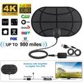 980 Miles 4K Digital HDTV Indoor TV Antenna with Signal Booster TV Radio Surf 1080p