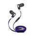 Super High Clarity 3.5mm Stereo Earbuds/ Headphone Compatible with LG Stylo 5 Q9 G7 Fit G7 One Candy Q8 Q Stylo 4 Q Stylus Q7 Q7+ V30 V30+ (Purple) - w/ Mic & Volume Control + MND Stylus