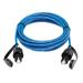 Eaton Tripp Lite Series Industrial Cat6 UTP Ethernet Cable (RJ45 M/M) 100W PoE CMR-LP IP68 Blue 50 ft. (15.24 m)