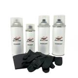 ABP Repair Paint Basecoat Clearcoat (1K) Primer (1K) and Prep Kit Compatible With Black (Eggshell) Isuzu Medium Duty || Code: W20A848