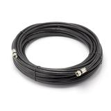 100 Feet Black : Solid Copper Center Conductor Made in the USA : RG6 Coaxial Cable with Connectors F81 / RF Digital Coax for Audio/Video CableTV Antenna Internet & Satellite