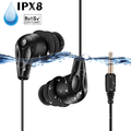 AGPTEK Earphones for Swimming Coiled Headphones SE11 Black