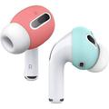 AirPods Pro Eartips Cover - elago [Fit in The Case] Ear Tips Cover Designed for Apple AirPods Pro (2 Pairs of 2 Colors) (Italian Rose/Coral Blue)