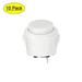 23mm Mounting Hole Momentary Game Push Button Switch Round for Arcade Video Games White 10pcs