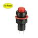 Uxcell 10mm Mounting Hole Red Latching Push Button Switch SPST NO 10 Pack