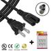 AC Power Cord Figure 8 for Canon PIXMA MG5220 MG5120 MG4220 4120 Printer PLUS 6 Outlet Wall Tap - 8 ft