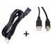 OMNIHIL (8 FT) AC Cord + (8 FT) 2.0 USB Cable for Samsung C and M Series Printers