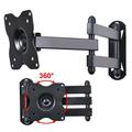 VideoSecu Full Motion TV Wall Mount for 19 22 23 24 26 27 29inch VIZIO LG Tilt Swivel Swing Arm Monitor LCD LED HDTV C1B