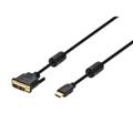 Monoprice HDMI Cable to DVI Adapter Cable - 10 Feet - Black | Video Cable 28AWG Compatible with AVCHD / PlayStation 3 and More - with Ferrite Cores