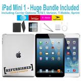 Restored Apple iPad Mini 1 Generation 32GB Black - AT&T Plus WiFi - Bundle - Case Rapid Charger Pre-Installed Glass & Stylus Pen ---- FREE 2 Day Shipping (Refurbished)