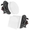 Pyle PDIC86 8 Flush Mount Wall & Ceiling 250W 2-Way Dual Stereo Speakers Pair