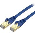 StarTech 3 ft Cat6a Patch Cable - Shielded (STP) - Blue - 10Gb Snagless Cat 6a Ethernet Patch Cable - Category 6a - 3 ft - 1 x RJ-45 Male Network - 1 x RJ-45 Male Network - Blue