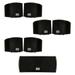 Acoustic Audio AA321B and AA32CB Mountable Indoor Speakers Home Theater 7 Speaker Set