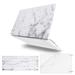 Mosiso 3 in 1 Plastic Pattern Hard Case Cover Only for MacBook Pro Retina 13 Inch A1502/A1425 (Version 2015/2014/2013/end 2012) White Marble