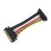 SATA III 22 Pin Right Angle Extension Cable 80 MM