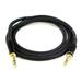 Monoprice Premier Series 1/4 Inch (TRS) Male to Male Cable Cord - 6 Feet- Black 16AWG (Gold Plated)