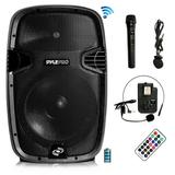 PYLE PPHP1241WMU - Wireless & Portable Bluetooth Loudspeaker - Active PA Speaker System Kit Built-in Rechargeable Battery (12 Subwoofer 1000 Watt)